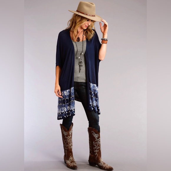 Stetson Western Sweater Womens Poncho - Picture 1 of 5